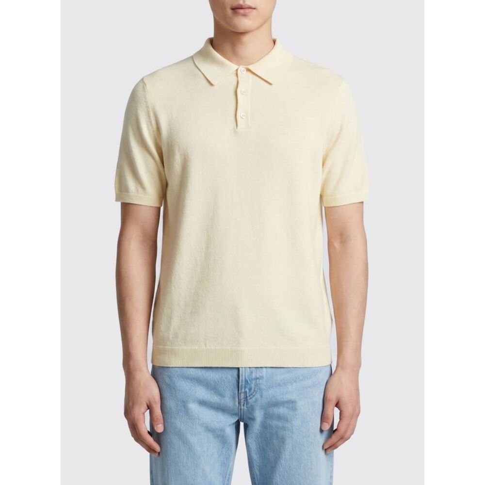 Roberto Collina Polo Shirt Men Beige